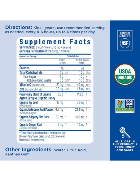 Jarabe orgánico para la tos Mommy's Bliss 118 ml - Niños