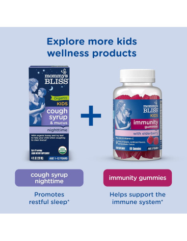 Jarabe orgánico para la tos Mommy's Bliss 118 ml - Niños