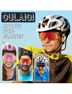 Gafas de sol deportivas OULAIQI Xq-655 UV400 para ciclismo 2