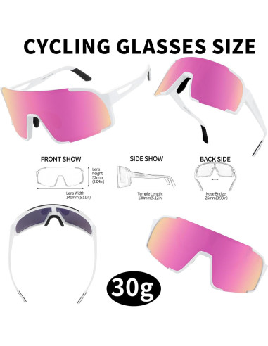 Gafas de sol deportivas OULAIQI Xq-655 UV400 para ciclismo