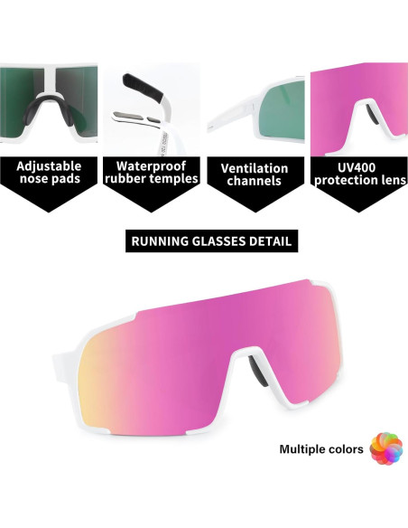 Gafas de sol deportivas OULAIQI Xq-655 UV400 para ciclismo