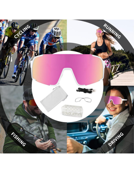 Gafas de sol deportivas OULAIQI Xq-655 UV400 para ciclismo