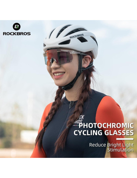 Gafas de Ciclismo ROCKBROS Fotoquímicas UV para Adultos
