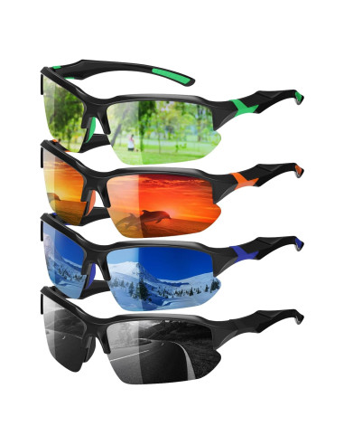 Paquete de 4 Gafas de Sol Deportivas Polarizadas GGSTDDUP