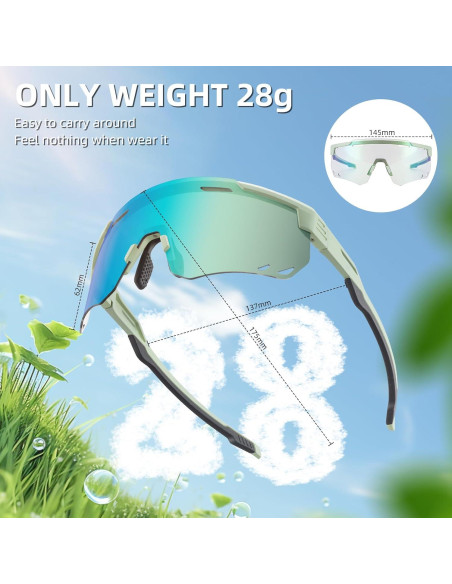 Gafas de Ciclismo ROCKBROS Fotoquímicas UV para Adultos