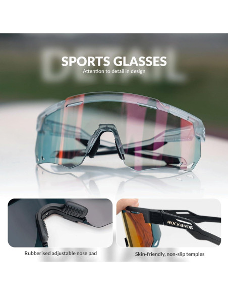 Gafas de Ciclismo ROCKBROS Fotoquímicas UV para Adultos