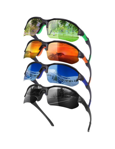Paquete de 4 Gafas de Sol Deportivas Polarizadas GGSTDDUP