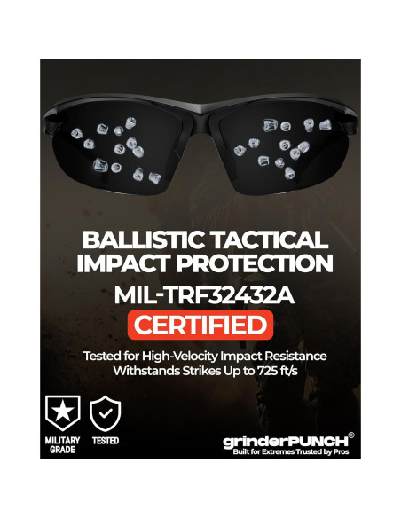 Gafas Tácticas de Tiro GrinderPUNCH Grado Militar UV 100% Gafas Tácticas de Tiro GrinderPUNCH Grado Militar UV 100%