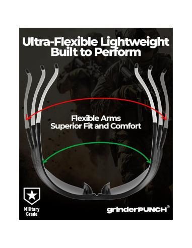 Gafas Tácticas de Tiro GrinderPUNCH Grado Militar UV 100%