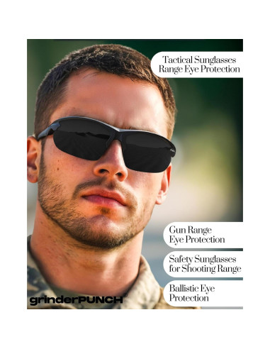 Gafas Tácticas de Tiro GrinderPUNCH Grado Militar UV 100%