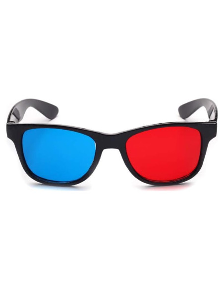 Gafas 3D Universales Junfamilee Rojas y Azules para TV y Juegos