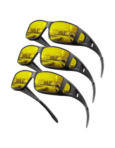 Gafas de Visión Nocturna KALIYADI HD para Usar Sobre Gafas