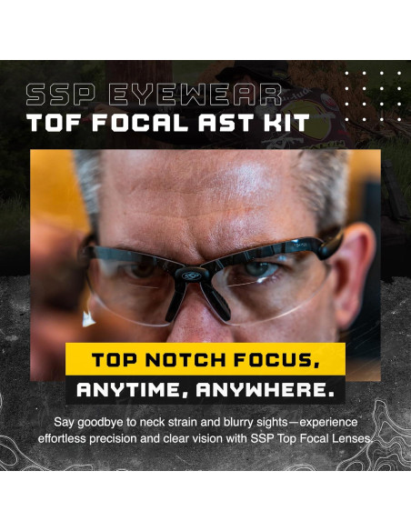 Gafas de Tiro Tácticas Top Focal 1.5x Antivaho Kit de 3 Lentes