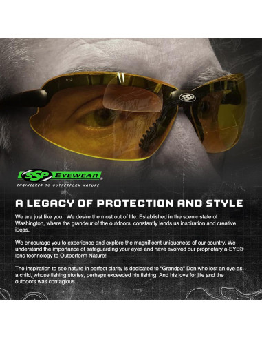 Gafas de Tiro Tácticas Top Focal 1.5x Antivaho Kit de 3 Lentes