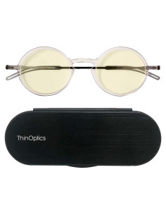 Gafas de lectura redondas ThinOptics Manhattan con bloqueo luz azul