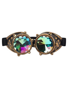 Gafas Steampunk LELINTA Kaleidoscopio Ajustables Bronce