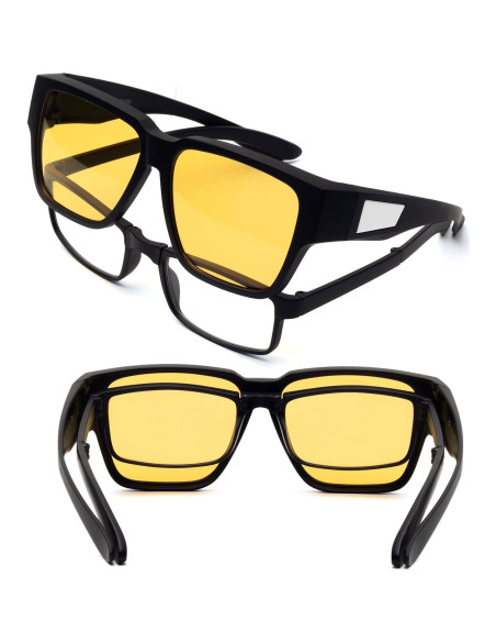 Gafas de Conducir Nocturna Face Shadow Fit Over UV400 Gafas de Conducir Nocturna Face Shadow Fit Over UV400