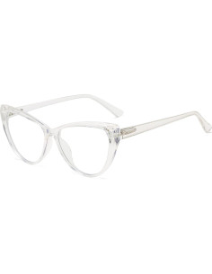 Gafas Cateye Anti Luz Azul Mujeres Lente Clara Reemplazable 2