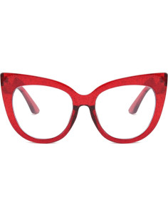 Gafas de lectura Bullabulling para mujeres 2.5x marco elegante 2