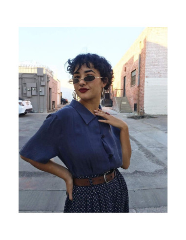 Gafas de Sol Vintage Ovaladas Coasion UV400 Marco Metal