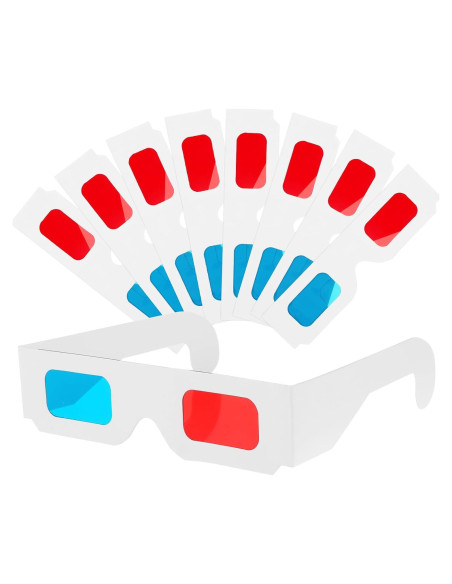 30 Gafas 3D Plegables Classicseali para Niños y Adultos