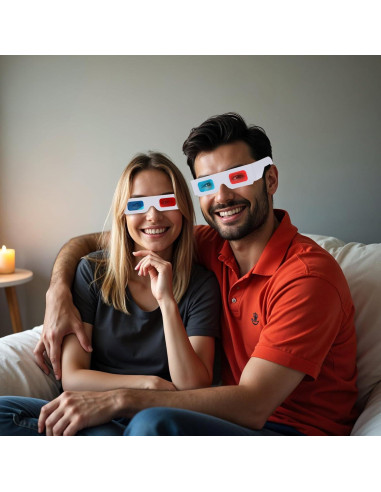 30 Gafas 3D Plegables Classicseali para Niños y Adultos