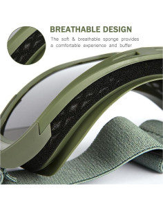 Gafas Tácticas Antivaho ONECUPPTOP con 3 Lentes Intercambiables 2