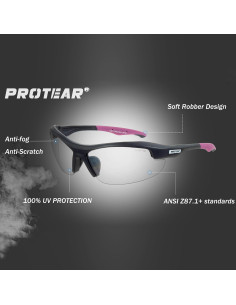 Gafas de Seguridad PROTEAR Anti UV 100% Transparentes 2