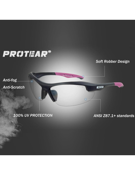Gafas de Seguridad PROTEAR Anti UV 100% Transparentes