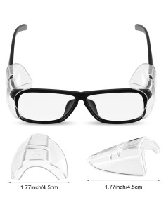 4 Pares de Protectores Laterales para Gafas COMNICO Transparentes 2