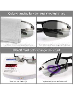 Gafas de Sol Polarizadas Fotoquímicas UV400 MIRYEA - Unisex 2