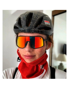 Gafas de Ciclismo Polarizadas UV400 TR90 Negro/Rojo 2