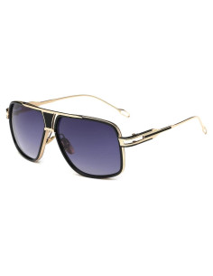 Gafas de sol Dollger para hombres grandes con marco dorado