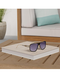 Gafas de sol Dollger para hombres grandes con marco dorado 2