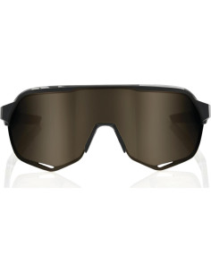 Gafas de Ciclismo 100% S2 Negro Mate Lente Espejo Dorado 2