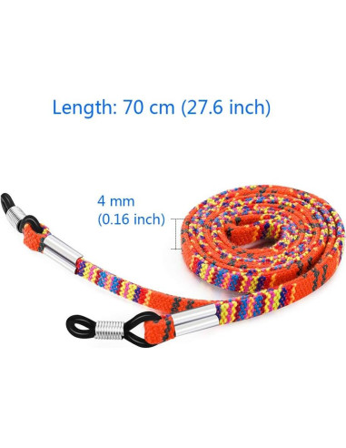 Cadena de Gafas 6PCS Algodón Grueso Multicolor Jurxy