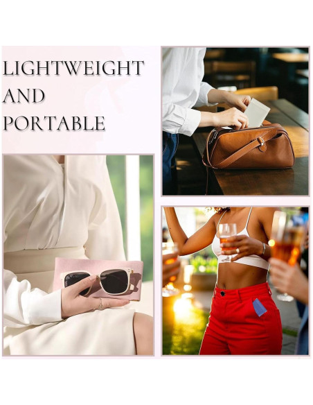 Estuche suave para gafas de cuero Crastilior 5pcs con tapa