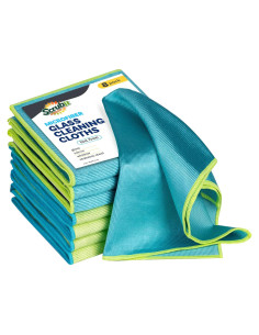 Paños de Microfibra SCRUBIT para Vidrio - 8 Unidades 40x40 cm