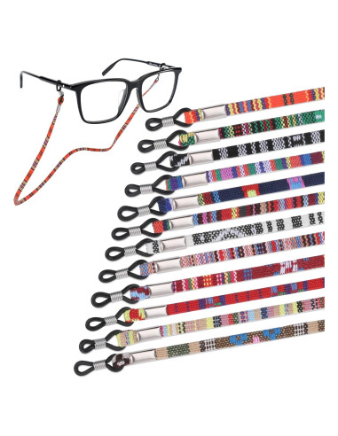 Correa para Gafas Psyqtsuary 12 Pcs Nylon Antideslizante 68 cm