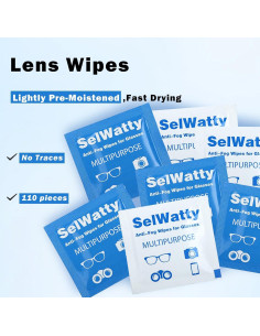 Toallitas limpiadoras de lentes Domigard 110 unidades prehumedecidas 2