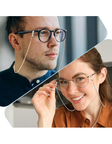 Cadena de Gafas Lusofie 3 Pcs con 6 Conectores Ajustables