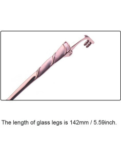 Patas de Gafas de Metal Janky Rosa Reemplazo Unisex 2