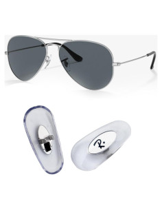 Almohadillas de Nariz Ray Ban 16mm Repuesto Plata - Kit de Reparación