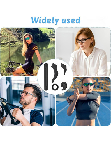 16 Pares Sujetadores de Gafas Silicona Antideslizantes QfwdfcTrenz
