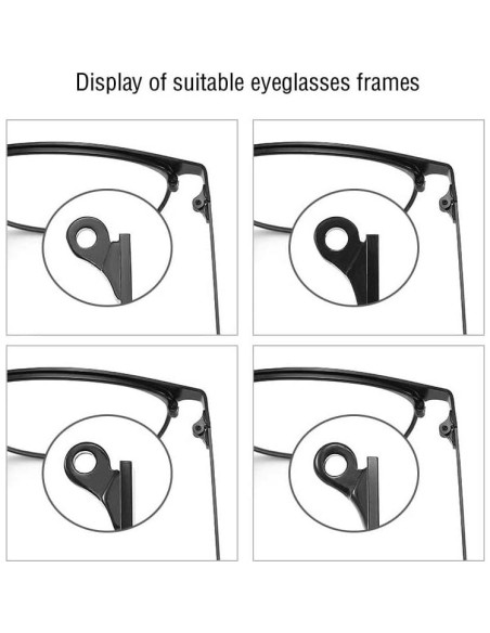 Patillas de Gafas Fendawn 6mm Repuesto Universal Negro