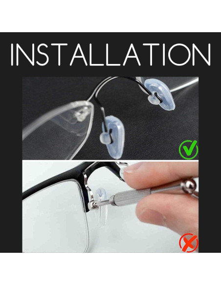 50 Almohadillas de Silicona para Nariz Gafas LINYUEARUI