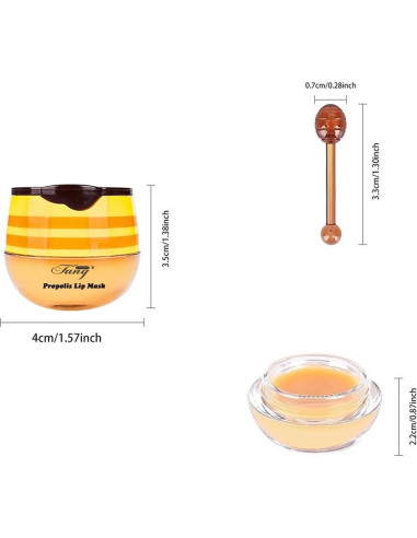 Bálsamo Labial Hidratante WFWJ 4 PCS Miel y Coco Menta Cereza