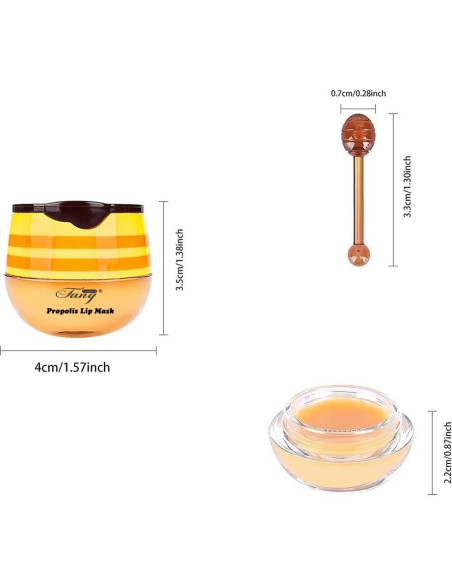 Bálsamo Labial Hidratante WFWJ 4 PCS Miel y Coco Menta Cereza