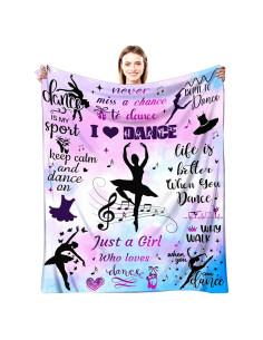 Manta de Baile WITRISE 50x40 cm Franela Suave para Niñas