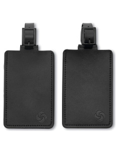 Etiqueta de Equipaje de Cuero Samsonite Negra - 2 Paquetes